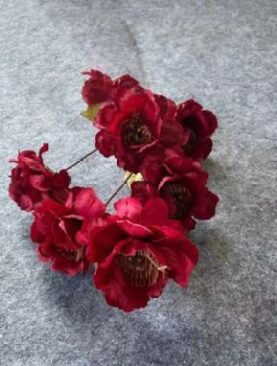 Real PBR Real PBR 9cm 6heads/branch Peony Artificial Flower Red Wild Flower Artificial Flower??(12 inch, Pack of 1, Flower Bunch)
