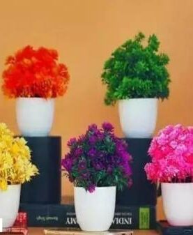 Real PBR Real PBR Artificial plant for home office decoraition Set of 5 Orange Wild Flower Artificial Flower??(12 inch, Pack of 1, Flower Bunch)