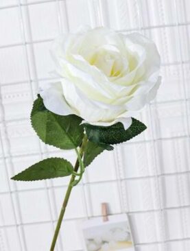 Real PBR Real PBR Artificial Flower Single Rose Multicolor Wild Flower Artificial Flower??(12 inch, Pack of 1, Single Flower)