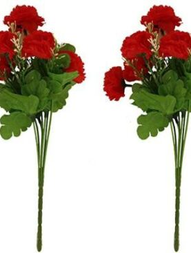 Real PBR Real PBR Artificial Flowers Bunches for Vase Red Multicolor Wild Flower Artificial Flower??(12 inch, Pack of 1, Flower Bunch)