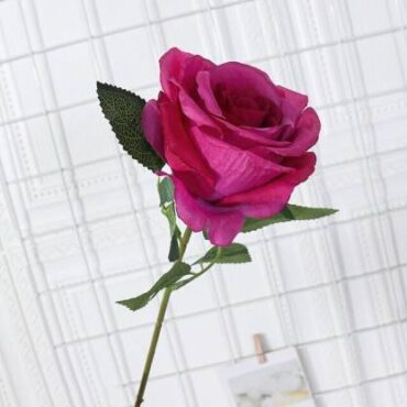 Real PBR Real PBR Artificial Flower Single Rose Multicolor Wild Flower Artificial Flower??(12 inch, Pack of 1, Flower Bunch)