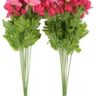 Real PBR Real PBR Artificial Daisy Bunches Pink/Red, Set of 2 Pink Wild Flower Artificial Flower??(12 inch, Pack of 1, Flower Bunch)