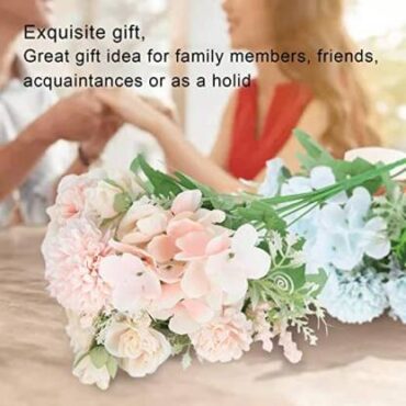 Real PBR Real PBR Artificial Rose Flower Bunches (Off White) Orange Wild Flower Artificial Flower??(12 inch, Pack of 1, Flower Bunch)