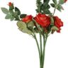 Real PBR Real PBR Artificial Beautiful Single Velvet Rose Stick Set of 2, Orange Multicolor Wild Flower, Rose Artificial Flower??(12 inch, Pack of 1, Single Flower)