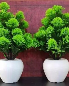 Real PBR Green Wild Flower Artificial Flower??(0.5 inch, Pack of 1, Flower with Basket)