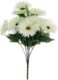 Real PBR REAL PBR Artificial Flower Bunch White Wild Flower Artificial Flower  with Pot??(6 inch, Pack of 1, Flower Bunch)