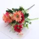 Real PBR Real PBR 1 bunch of gerbera high quality silk Orange Wild Flower Artificial Flower??(12 inch, Pack of 1, Flower Bunch)