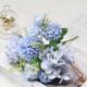 Real PBR Real PBR Pink Silk HyPBRangea Fake Flower Bridal Bouquet Peony Rose Blue Wild Flower Artificial Flower??(12 inch, Pack of 1, Flower Bunch)