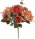 Real PBR Real PBR Artificial Flowers Retro Silk Rose Orange Wild Flower Artificial Flower??(12 inch, Pack of 1, Flower Bunch)