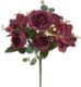 Real PBR Artificial Flowers Rose Peony Fake Flower Home Wedding Decoration Red Wild Flower Artificial Flower??(12 inch, Pack of 1, Flower Bunch)
