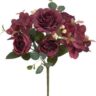 Real PBR Artificial Flowers Rose Peony Fake Flower Home Wedding Decoration Red Wild Flower Artificial Flower??(12 inch, Pack of 1, Flower Bunch)