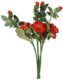 Real PBR Real PBR Artificial Beautiful Single Velvet Rose Stick Set of 2, Orange Multicolor Wild Flower, Rose Artificial Flower??(12 inch, Pack of 1, Single Flower)