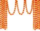 Real PBR Artificial Marigold Genda Flowers, Door Hanging Marigold Mala Multicolor Marigold Artificial Flower??(90 inch, Pack of 5, Garlands)