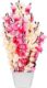 Real PBR REAL PBR Blossom Artificial Flowers Cream Pink with Plastic Pot Pink, Yellow Wild Flower, Cherry Blossom Artificial Flower??(7.5 inch, Pack of 1, Flower Bunch)
