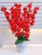 Real PBR Artificial Flowers for Decoration with Pot, Home Decor, Office Decor, Red Cherry Blossom Artificial Flower  with Pot??(50 cm, Pack of 1, Flower with Basket)