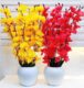 Real PBR Artificial Flowers for Decoration with Pot, Home Decor, Office Decor, Multicolor Cherry Blossom Artificial Flower  with Pot??(50 cm, Pack of 1, Flower with Basket)