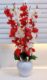 Real PBR Artificial Flowers for Decoration with Pot, Home Decor, Office Decor, Multicolor Cherry Blossom Artificial Flower  with Pot??(50 cm, Pack of 1, Flower with Basket)