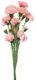 Real PBR Real PBR Artificial 5 Carnation Flower Stick Pink Pink Wild Flower Artificial Flower??(12 inch, Pack of 1, Flower Bunch)