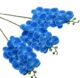 TIED RIBBONS Artificial Orchid Flower Bunches for Vase Pot Home Living Room Office Table Top Blue Orchids Artificial Flower??(37 inch, Pack of 3, Flower Bunch)