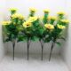 Real PBR Real PBR Artifical Flower Bunchers Pack of 4 ( Sunfloer) Yellow Wild Flower Artificial Flower  with Pot??(6 inch, Pack of 1, Flower Bunch)
