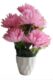 Real PBR Pink Dahalia Artificial Flower  with Pot??(10 cm, Pack of 1, Flower Bunch)