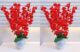 Real PBR Artificial Flowers for Decoration with Pot, Home Decor, Office Decor, Combo, Red Cherry Blossom Artificial Flower  with Pot??(52 cm, Pack of 2, Flower with Basket)